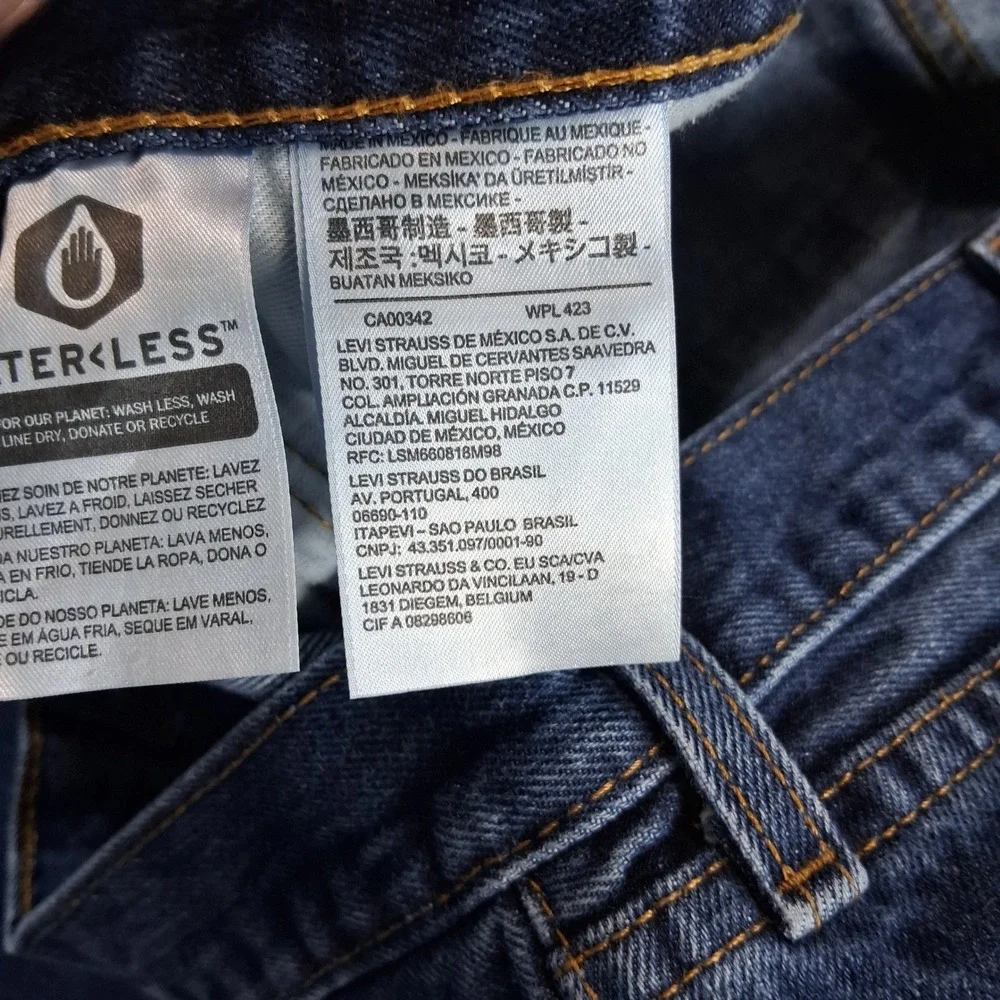Levi's 550 Relaxed Fit Jeans Mens 40x32 Dark Indigo Blue Denim